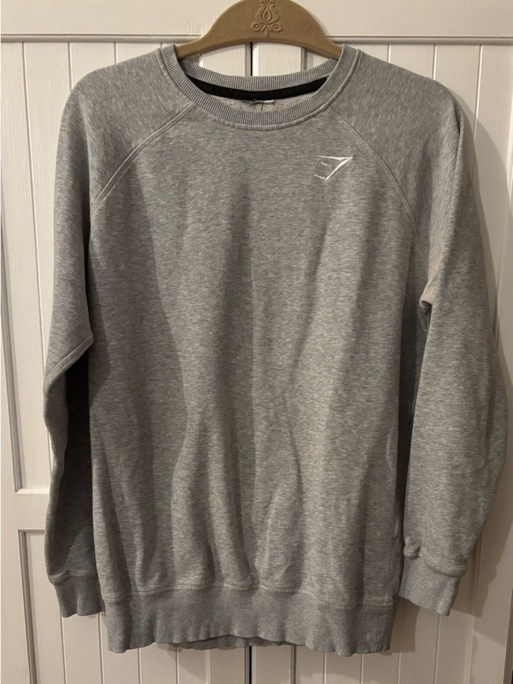 Gymshark Heather Gray Relaxed Crew Sweatshirt - Picture 2 of 4